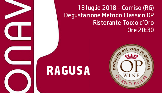 Degustazione Metodo Classico OP con ONAV Ragusa